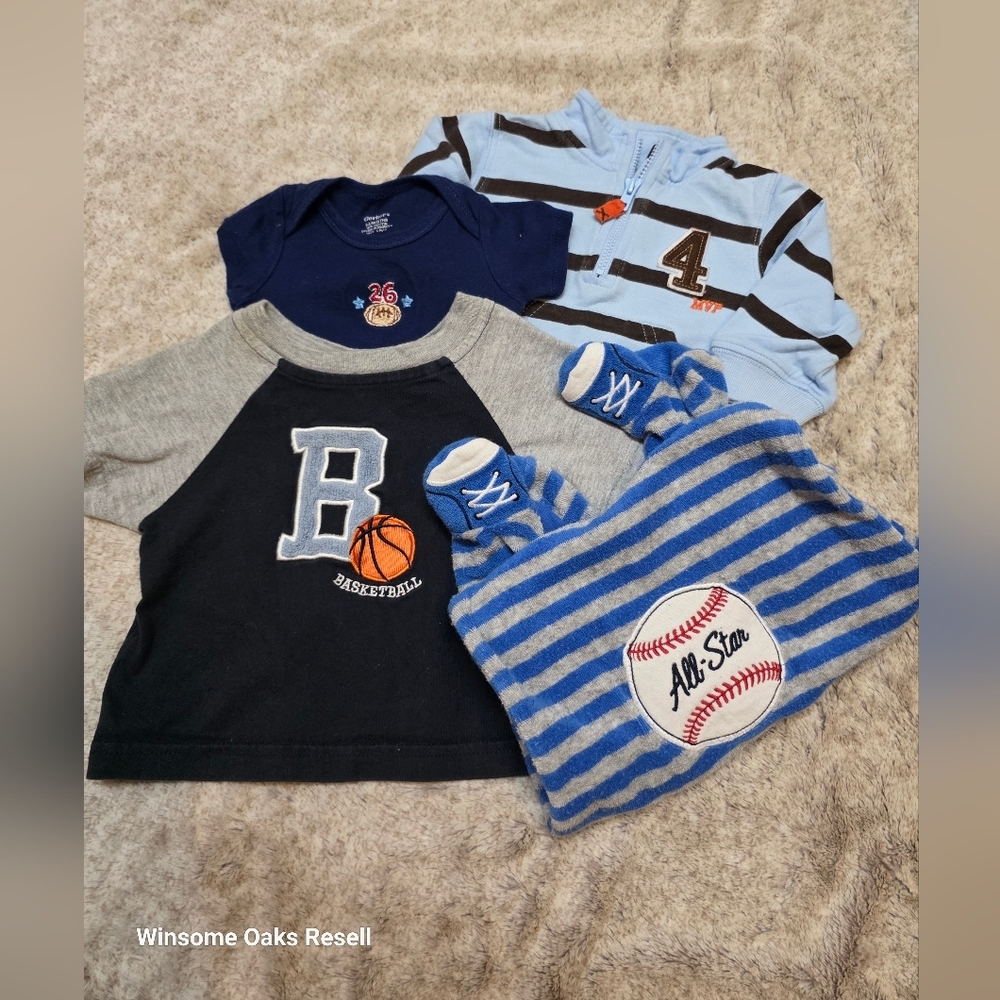 Kids Sports-Themed Bundle - Blue, Black, Gray